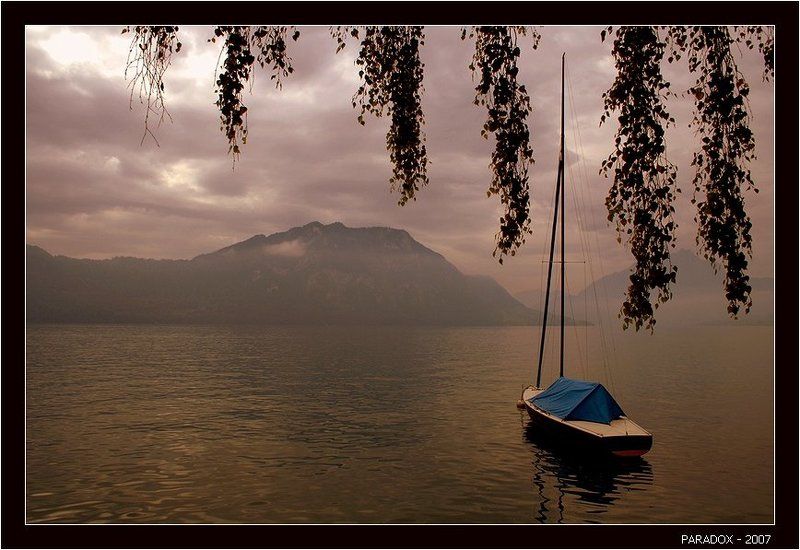 швейцария,веггис,weggis,озеро,лодка,конец лета,paradox Прощание с летомphoto preview