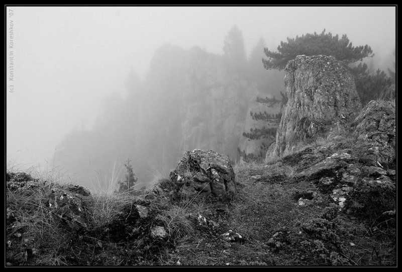 черногория, montenegro, национальный, парк, дурмитор, утес, чуровац, curovac, жаблик, durmitor, туман, fog Туманный Чуровацphoto preview