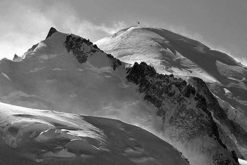 горы, пейзаж, альпы, шамони, франция, монблан, хелибординг, сноуборд photo preview