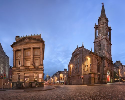 Panorama of Tron Kirk and the Royal Mile