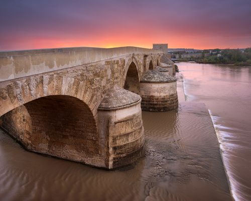 Roman Bridge at Sunrise