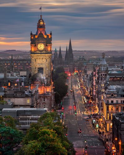 Princes Street in the Evening