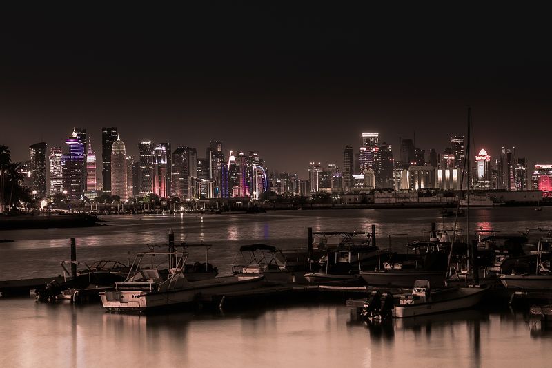 #doha #qatar #nationalday #downtown #downtown #qatar #light #light_shot #night #landscape #seascape #clouds #midnight #d #500px #500pxphoto #35awards #city #home #shades #view #beautiful #landscape #me #happy #enjoy #life #iphone #pictures #december Doha Downtown nightscapephoto preview