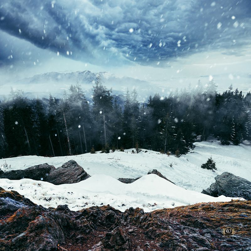 snow, winter, landcape, ps, manipulation Silcencephoto preview