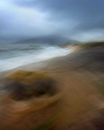 Rainy Evening on the Beach, Isle of Eigg, Scotland, United Kingdom