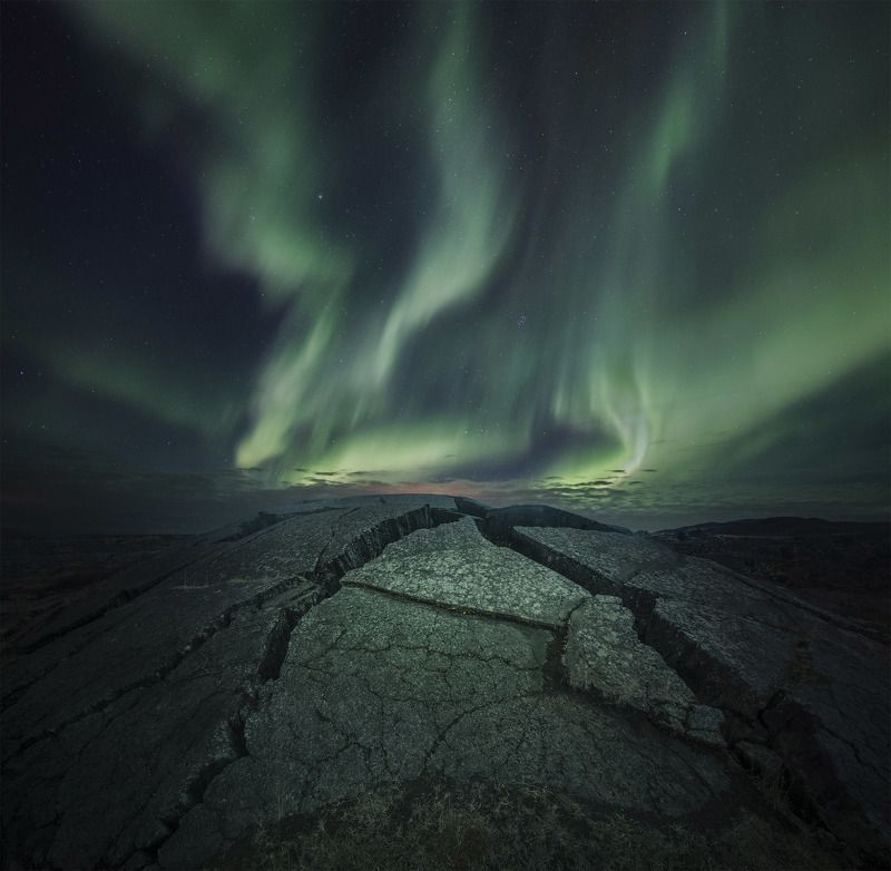 landscape, iceland, mountain, nature, aurora, nature, night, star photo preview