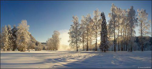 Зимние утренние панорамки