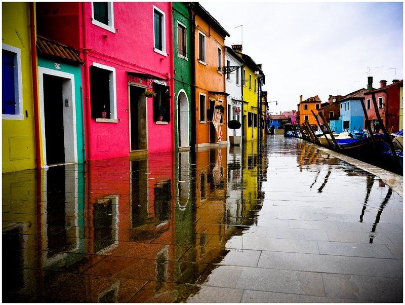 венецианская, лагуна., остров, бурано Дождь в Бурано или фантазии на тему.photo preview