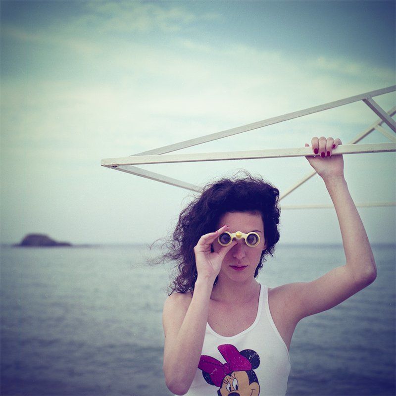 hasselblad, woman, girl, binoculars, seaside, sea, horizon the uncomfortable truthphoto preview