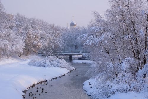 Зима в Яузском парке