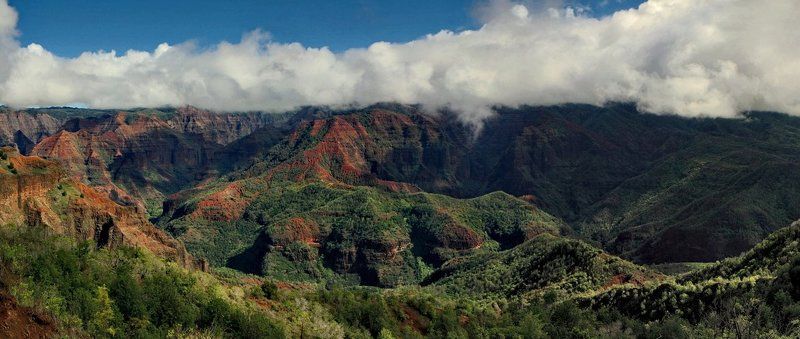 waimea, каньон, kauai, hawaii, панорама Waimeaphoto preview
