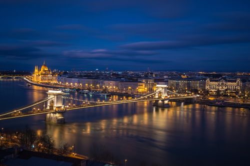 Ночной Будапешт. Парламент