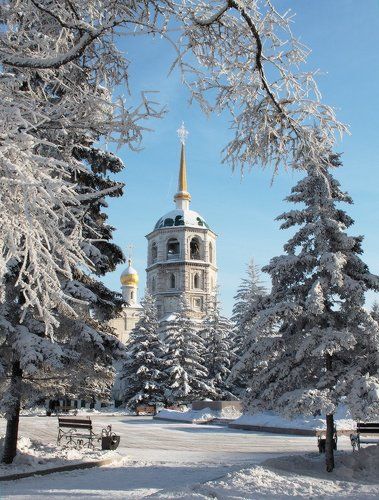 Один день в зимнем Иркутске