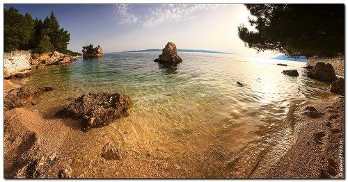 Золотой пляж, Punta Rata, Brela, Croatia