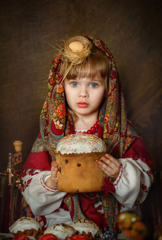 пасхальные фотосессии, дети Русская Пасхаphoto preview