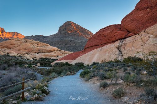Red Rock Canyon at the sunrise