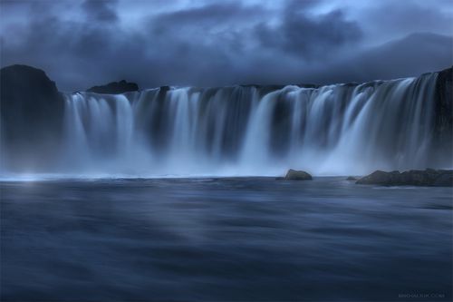 Waterfall of Iceland. Godafoss