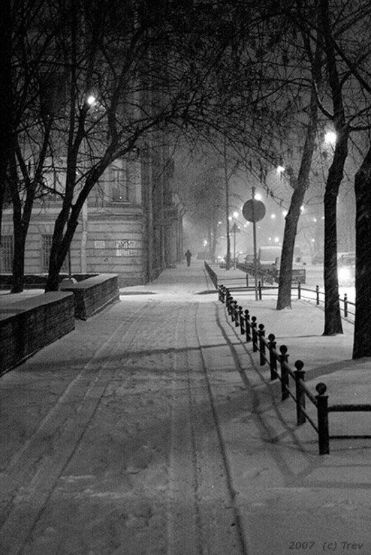 петербург, вечер, снег, зима атмосферная карточкаphoto preview