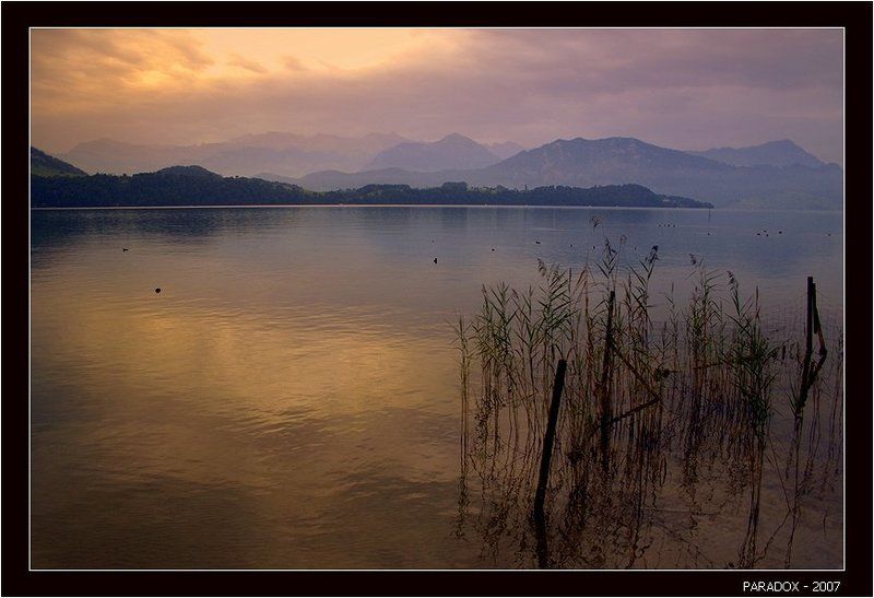 швейцария, кантон_люцерн, озеро, утро, тишина, лирика, paradox Тишина. Только рябь на воде ...photo preview