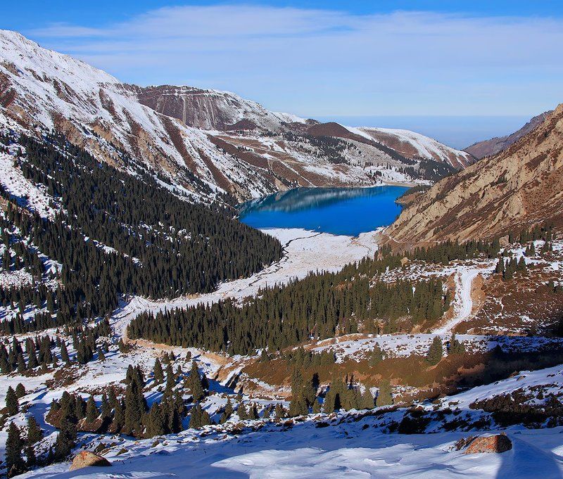 озеро, алматинское, большое Mirror of mountain soulphoto preview