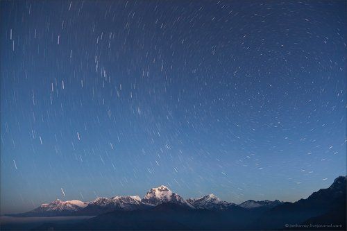 И снова горы и звезды ... :) | Dhaulagiri (8,167 m)