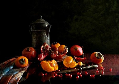 Pomegranate and dates fruit ..