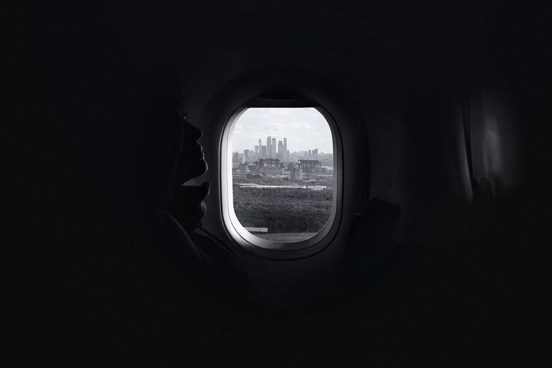 москва, самолет, аэропорт, чб, черно-белое Человек на лунеphoto preview