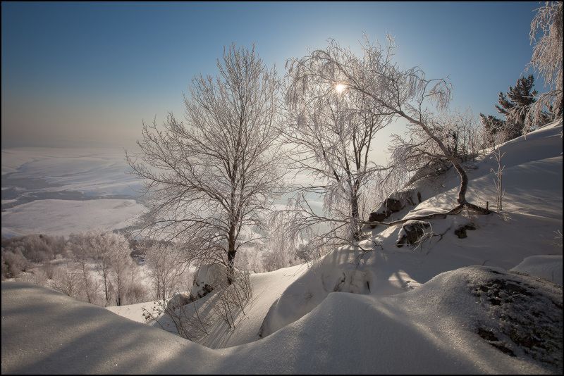алтай, зима, бабырган, утро, снег, иней Морозное Февральское Утро на горе Бабырганphoto preview