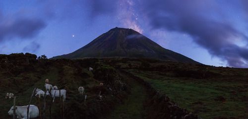 Near volcano Pico at Night