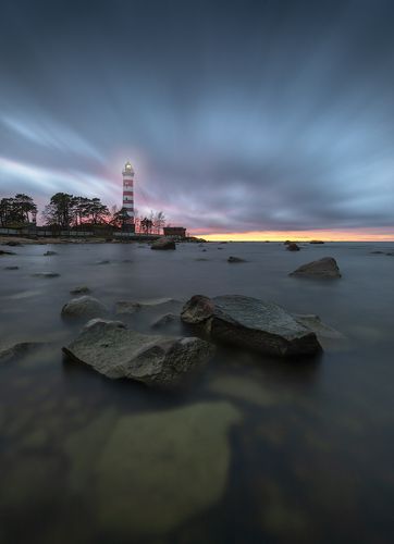 Шепелёвский маяк. Южный берег Финского залива.