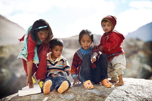 дети Тибета