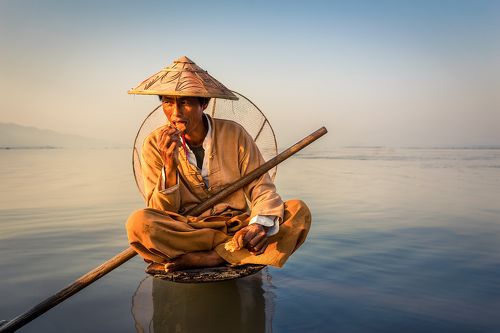 Fisherman on the Inle lake