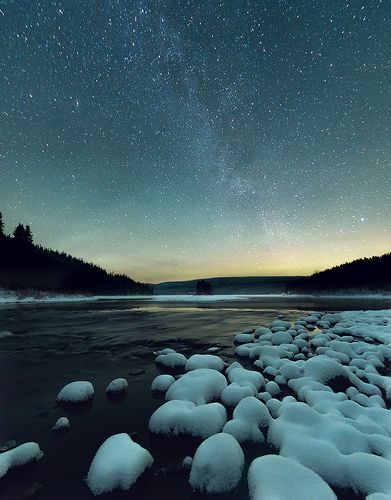 Звезды над озером Паанаярви