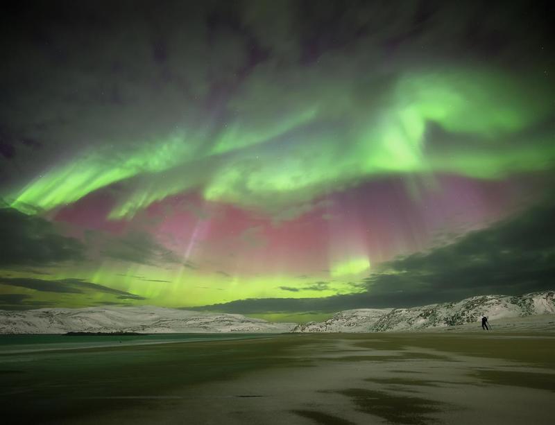 aurora borealis северное  сияние,кольский  полуостров Aurora Borealisphoto preview
