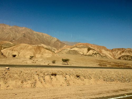 Дорога по пустыне Шарм- ель-Шейха