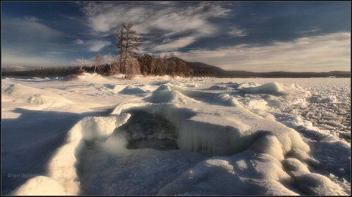 Фасады зимнего Байкала