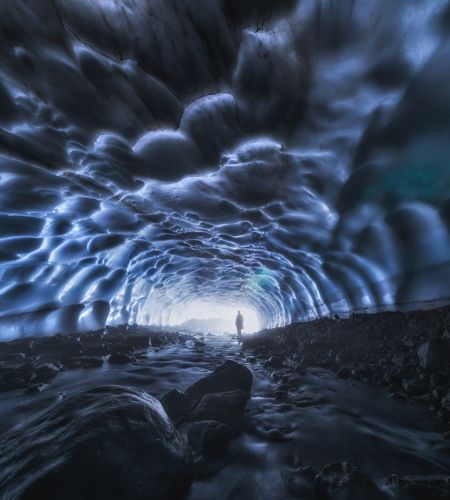 Снежный тоннель.