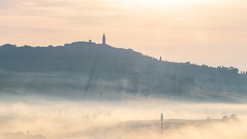 Misty morning over Pienza