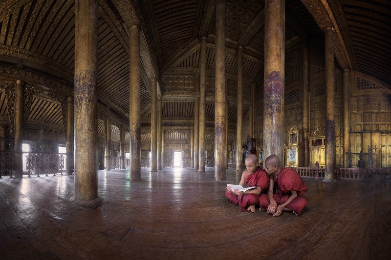 ancient, architecture, asia, asian, book, buddhism, buddhist, building, burma, burmese, carving, children, columns, culture, decoration, door, famous, gold, golden, heritage, history, illuminated, interior, landmark, majestic, mandalay, monastery, monk, m The Seekersphoto preview