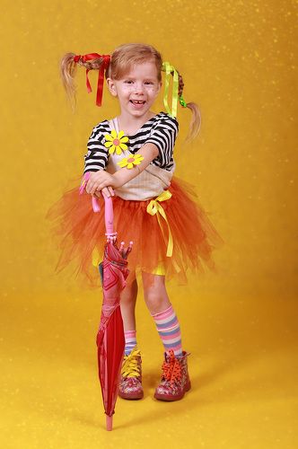 Карнавальный костюм Пеппи Длинный чулок на 4-6 лет
