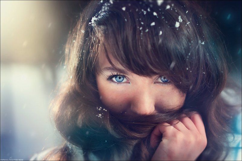 девушка, зима photo preview