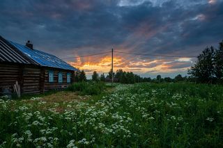 Вечер белой ночи.