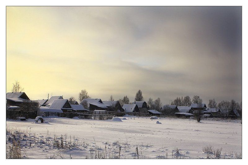 меленки, деревня, природа, пейзаж Зимняя деревняphoto preview