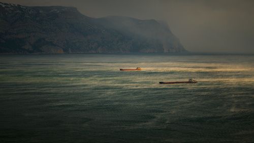 Январское море в Крыму.