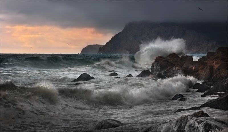 море, крым, шторм, инжир, ай-я Штормит на Ай-я IIIphoto preview