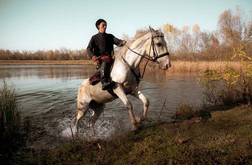 Cossac and horse.
