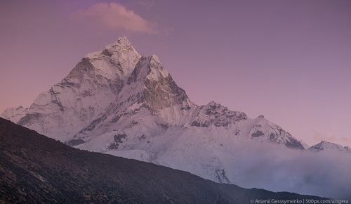 Ama Dablam Summit in Khumbu region Nepal, Everest base camp trek