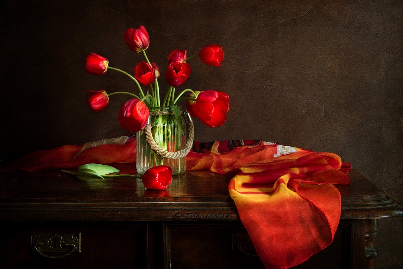 Красные тюльпаныphoto preview