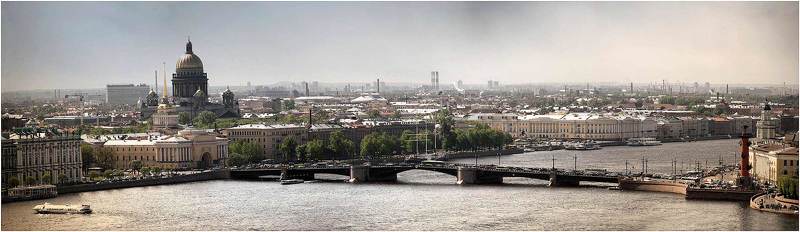 мост зимний дворец адмиралтейство и саакий стрелка во Дворцовый мостphoto preview