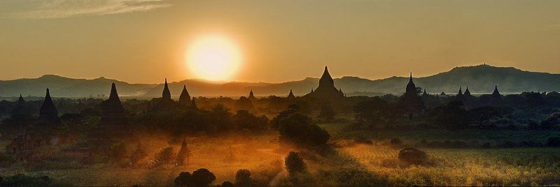 баган, бирма Bagan cityphoto preview
